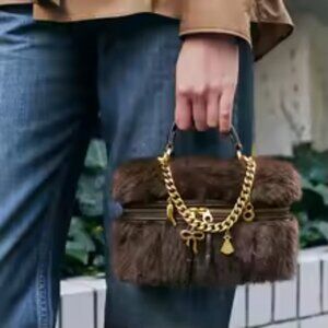 ZARA FAUX FUR RIGID BAG